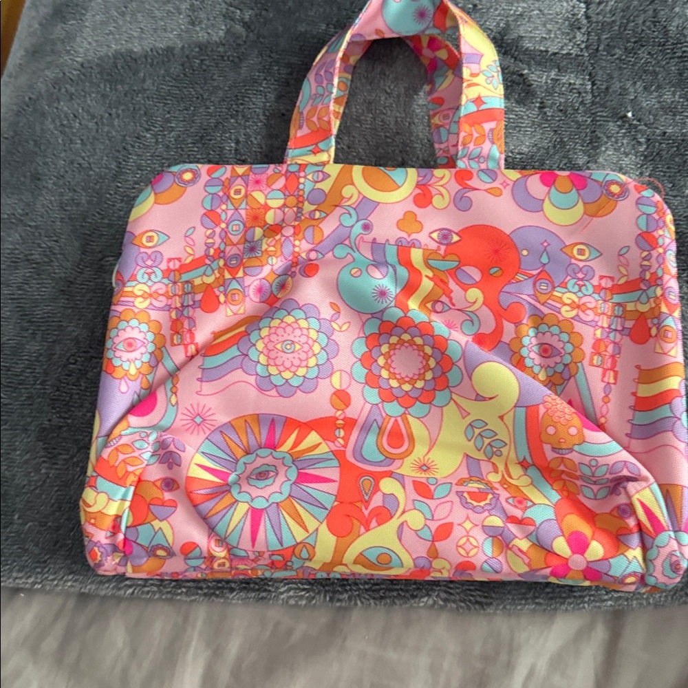 Amika- Colorful Patterned Toiletries case- NEVER USED